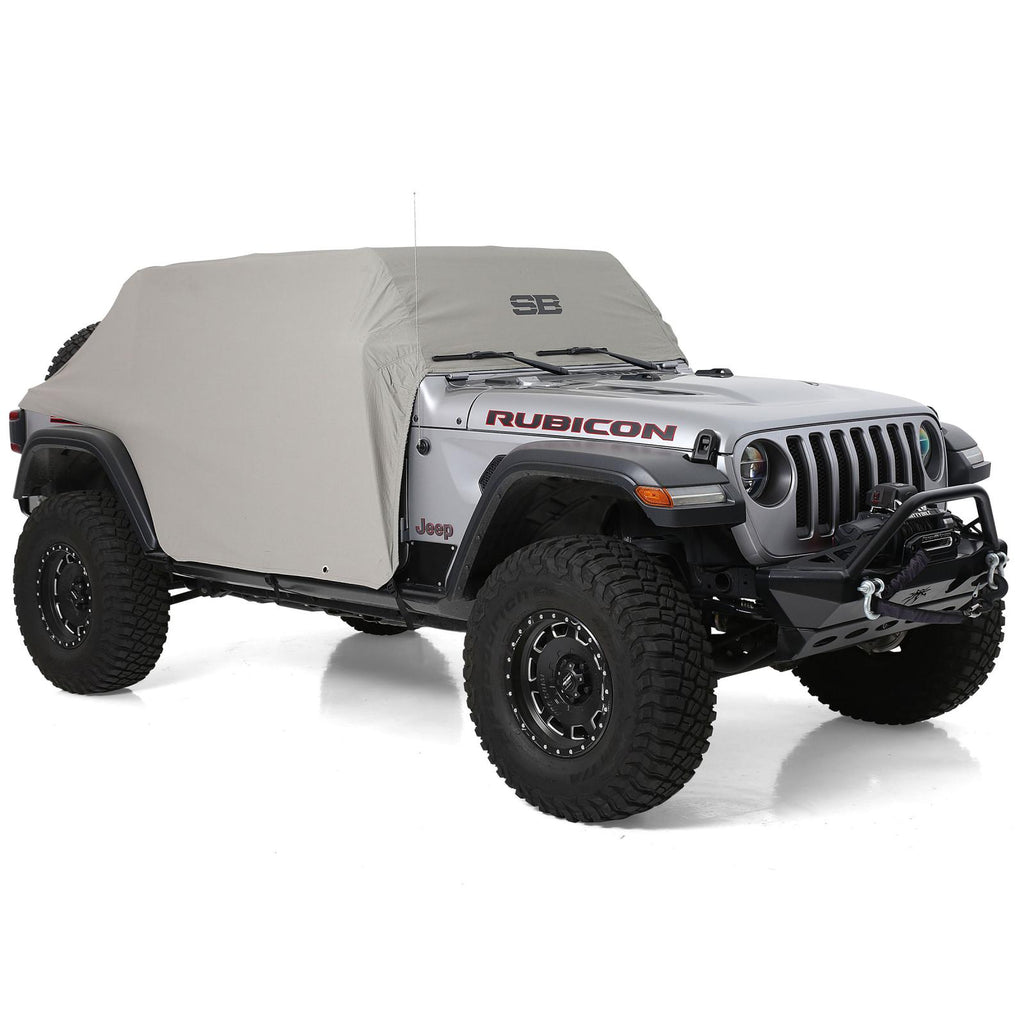 Jeep JL Cab Cover w/Door Flaps Water-Resistant Gray 2018-Present Wrangler JL 4-Door Each Smittybilt