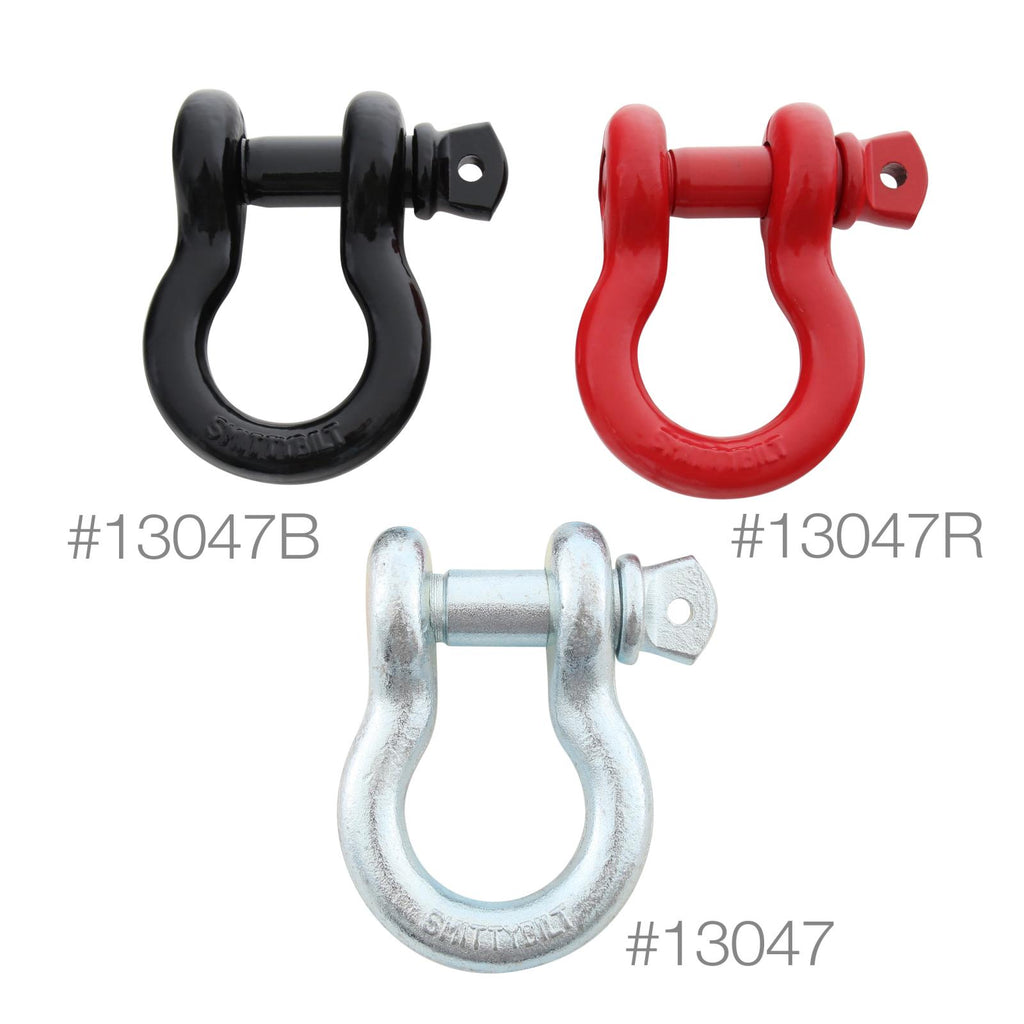 D-Ring 3/4 Inch 4.75 Ton Rating Red Powdercoat Smittybilt