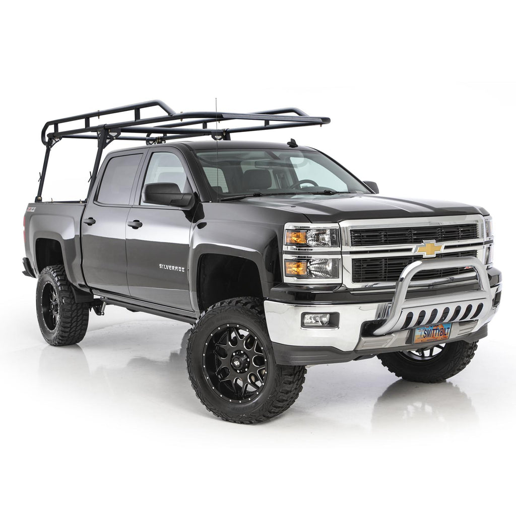 Contractor Roof Rack Full Size Pickup 800 Lb Capacity Black Powdercoat Smittybilt