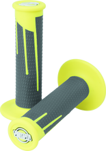 Load image into Gallery viewer, ProTaper Full Diamond Clamp-On Grips - Neon Yellow/Dark Gray