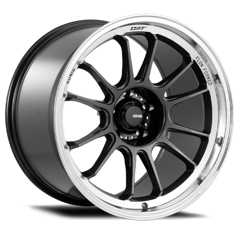 Konig Hypergram 17x8 4x100 ET45 Metallic Carbon w/ Machined Lip