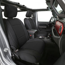 Load image into Gallery viewer, Jeep JL Neoprene Front and Rear Seat Cover Set Wrangler JL 4-Door Black/Black Smittybilt