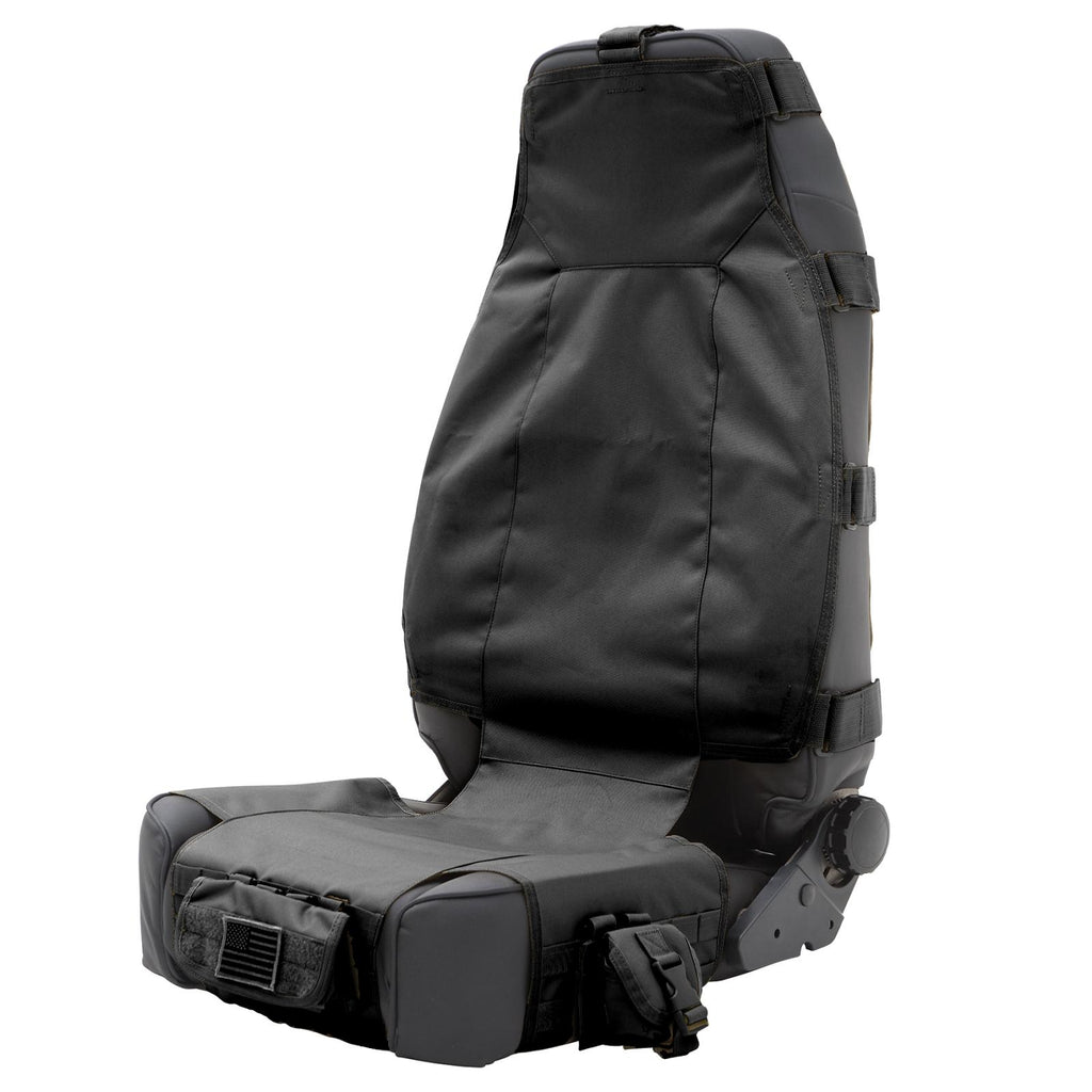 Gear Seat Cover 76-16 Wrangler CJ/YJ/TJ/LJ/JK Front Black Smittybilt