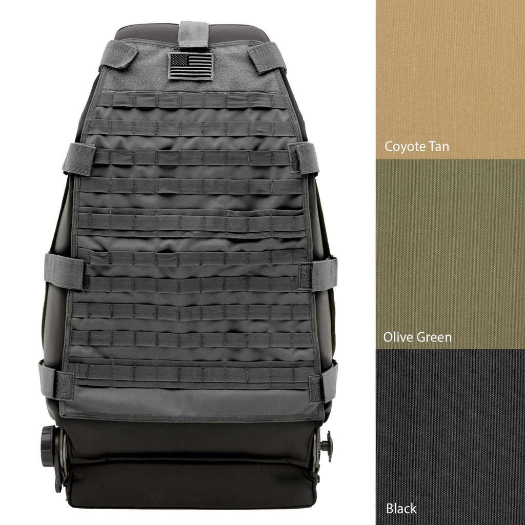 Gear Seat Cover 76-16 Wrangler CJ/YJ/TJ/LJ/JK Front Black Smittybilt