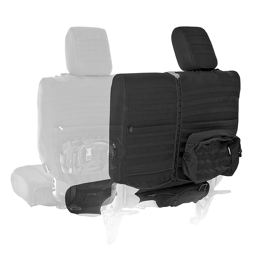 GEAR Seat Covers 07, 13-18 Wrangler JK 4 DR Rear Custom Fit Black Smittybilt