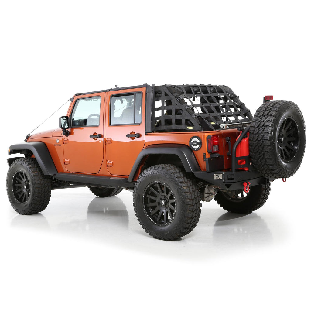 C-Res Cargo Restraint System 07-18 Wrangler JK 4 Door Black 2 Inch WebbingSmittybilt