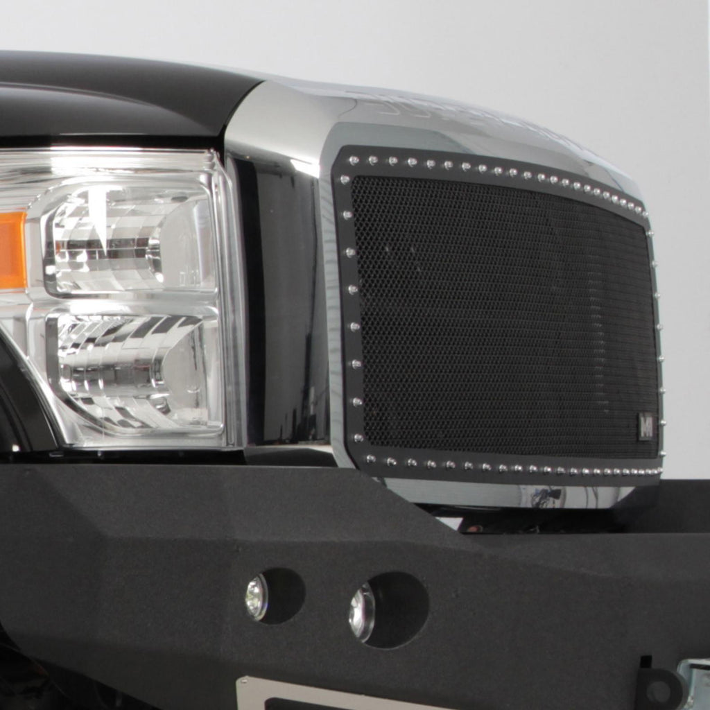 M1 S/S Wire Mesh Grille 11-15 F250/F350 Super Duty Black Smittybilt