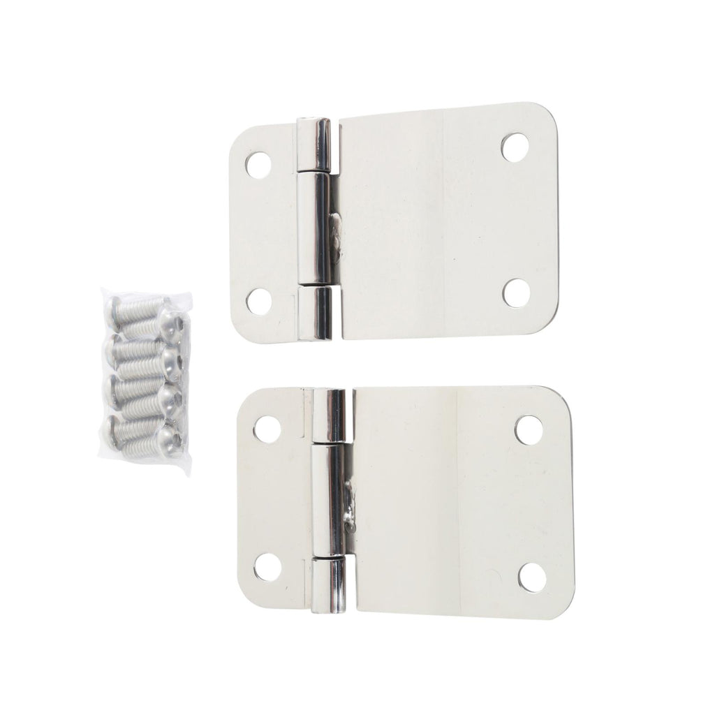 Tailgate Hinges 76-86 Wrangler YJ/CJ Stainless Steel Smittybilt