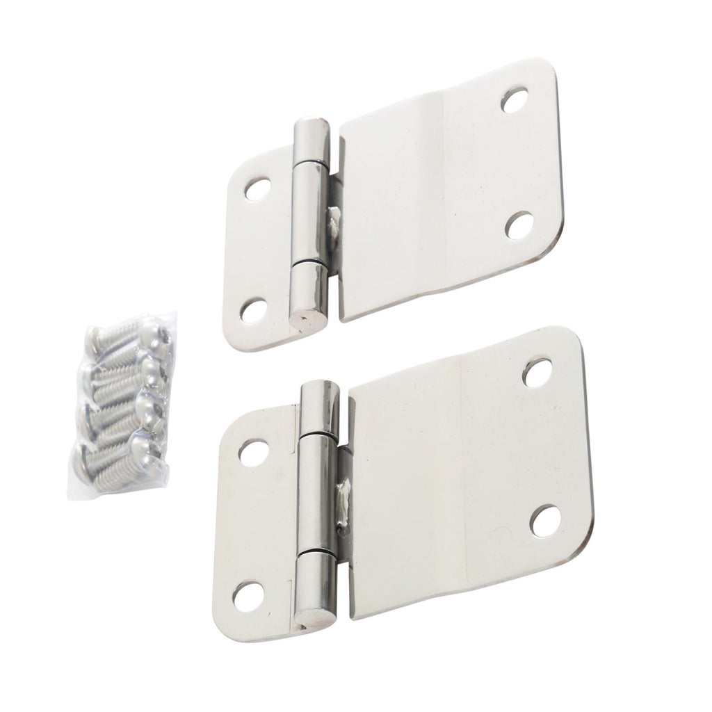 Tailgate Hinges 76-86 Wrangler YJ/CJ Stainless Steel Smittybilt