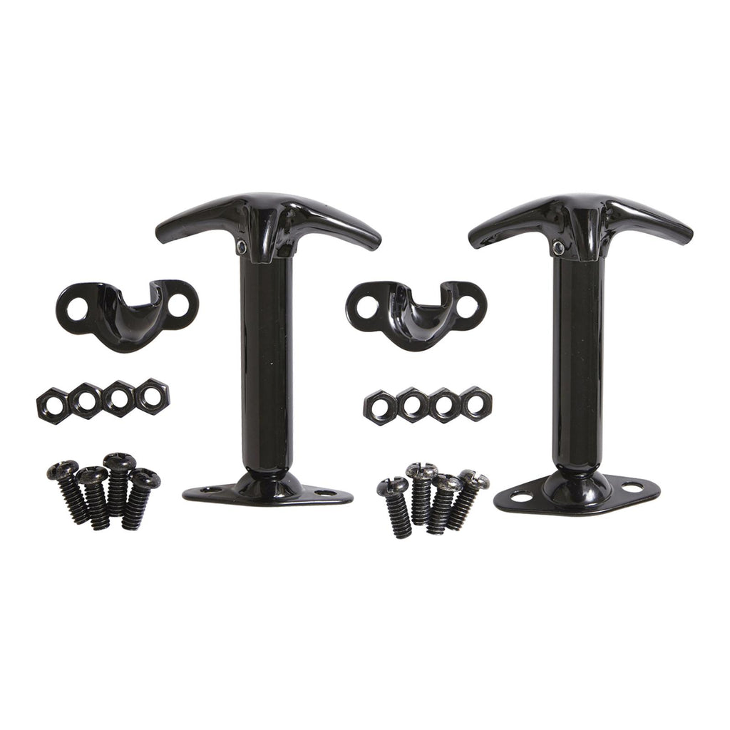 Hood Catch Kit 55-95 Wrangler YJ/CJ Black Smittybilt