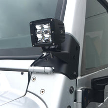 Load image into Gallery viewer, Windshield Hinge Light Bracket 97-06 Wrangler TJ/LJ Black Smittybilt