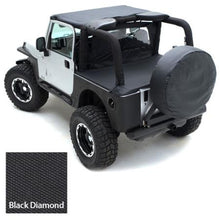 Load image into Gallery viewer, Tonneau Cover For OEM Soft Top W/Channel Mount 04-06 Wrangler LJ Unlimited Black Diamond Smittybilt