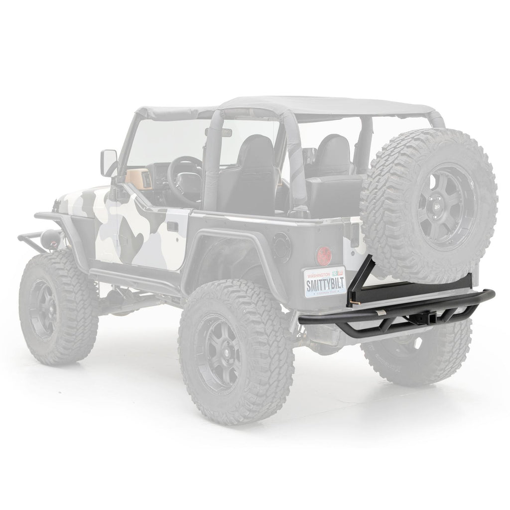 SRC Rear Bumper W/Tire Carrier 87-06 Wrangler YJ/TJ/LJ Black Textured Smittybilt