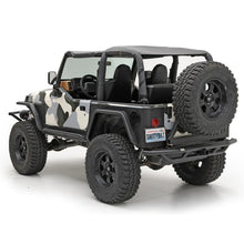 Load image into Gallery viewer, SRC Rear Bumper W/Tire Carrier 87-06 Wrangler YJ/TJ/LJ Black Textured Smittybilt