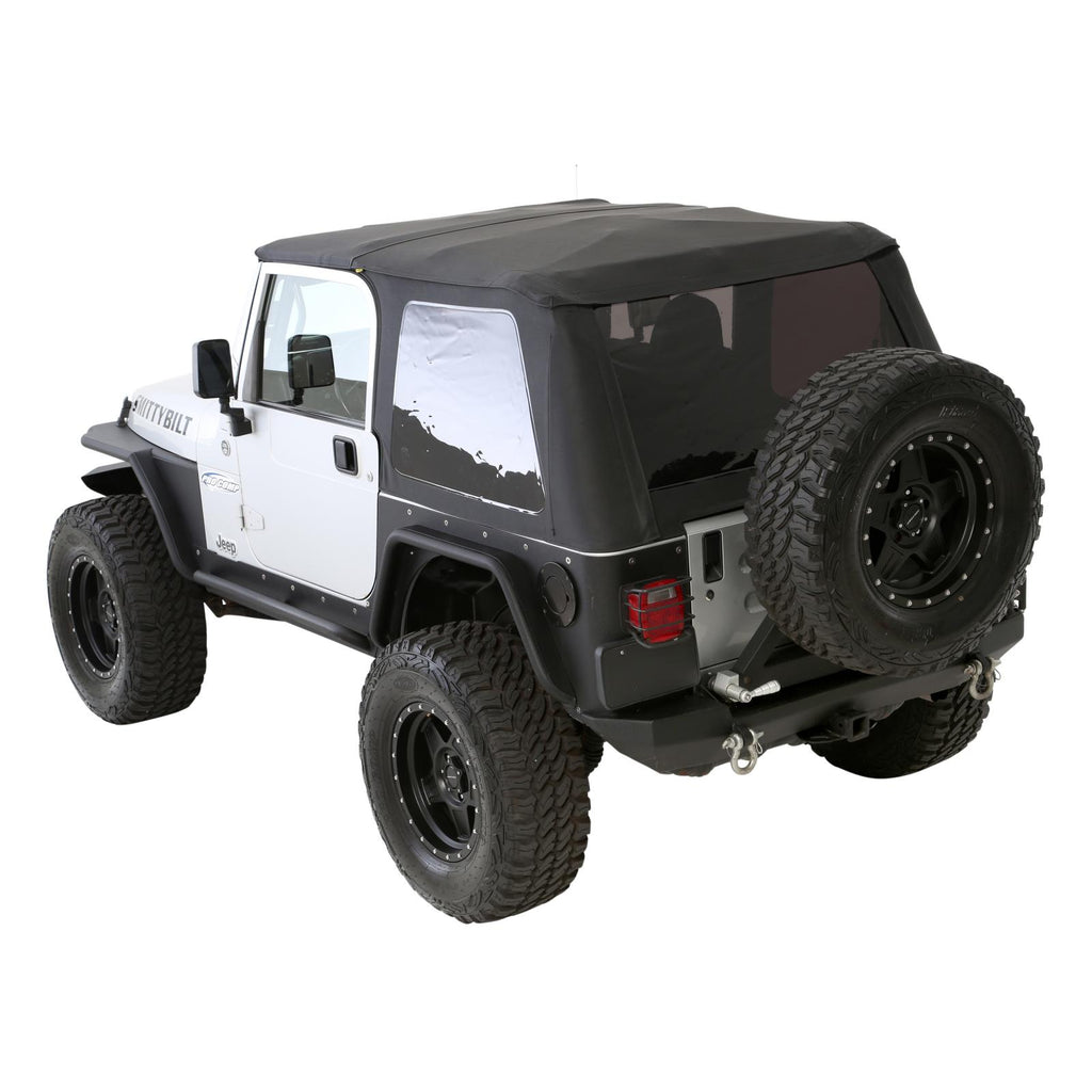 XRC Rear Swing Away Tire Carrier 87-06 Wrangler YJ/TJ/LJ Black Textured Smittybilt