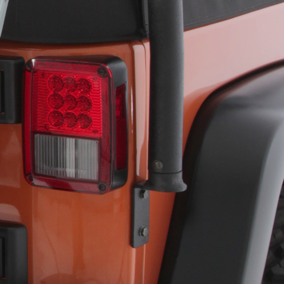 SRC Roof Rack 07-18 Wrangler JK 4 DR 300 Lb Rating Black Textured Smittybilt