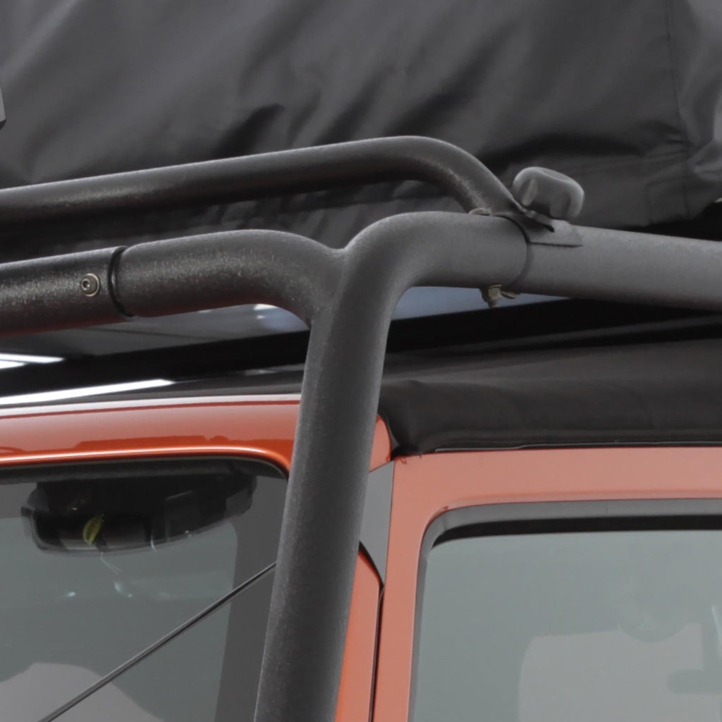 SRC Roof Rack 07-18 Wrangler JK 4 DR 300 Lb Rating Black Textured Smittybilt