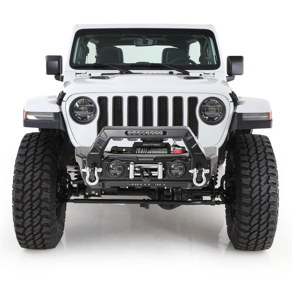 Jeep JK/JL Stryker Front Bumper Winch Mount D-Ring Mounts 2007-Present Wrangler JL/JK Black Smittybilt