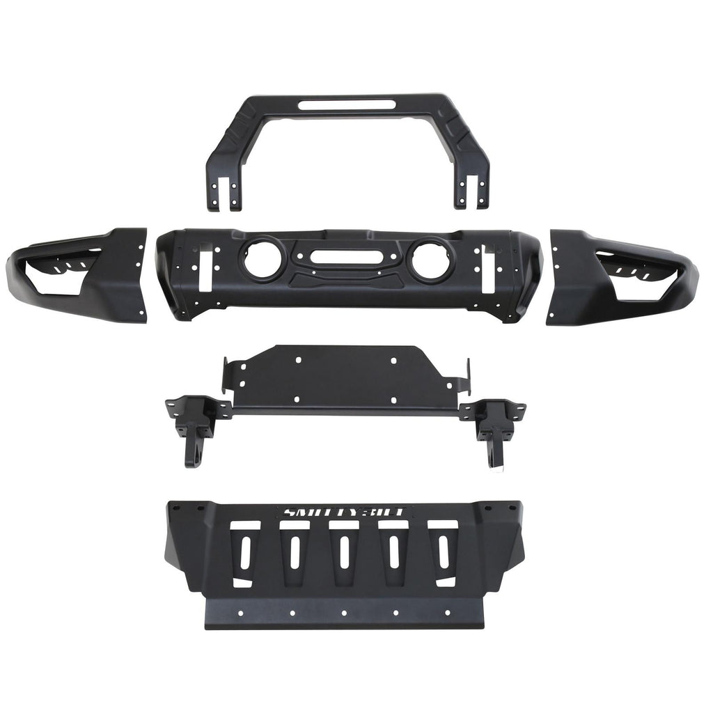 Jeep JK/JL Stryker Front Bumper Winch Mount D-Ring Mounts 2007-Present Wrangler JL/JK Black Smittybilt