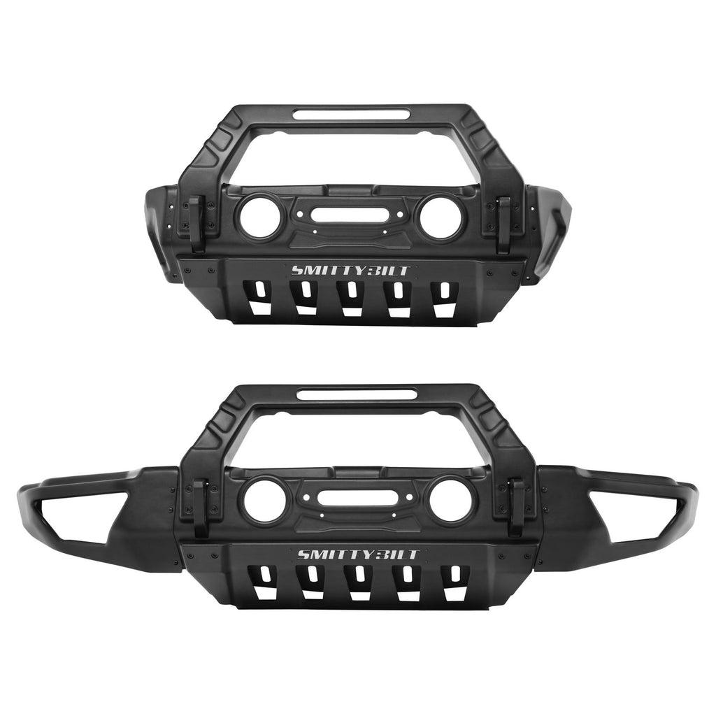 Jeep JK/JL Stryker Front Bumper Winch Mount D-Ring Mounts 2007-Present Wrangler JL/JK Black Smittybilt