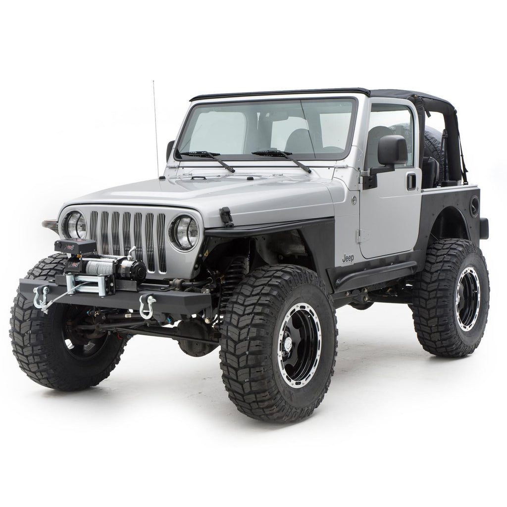 SRC Classic Front Bumper W/D Rings 76-06 Wrangler CJ/TJ/TJ/LJ Black Textured Smittybilt