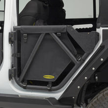 Load image into Gallery viewer, Jeep Tubular Doors Rear 07-18 Jeep JK Wrangler 4 Door Steel Black Powdercoat Smittybilt