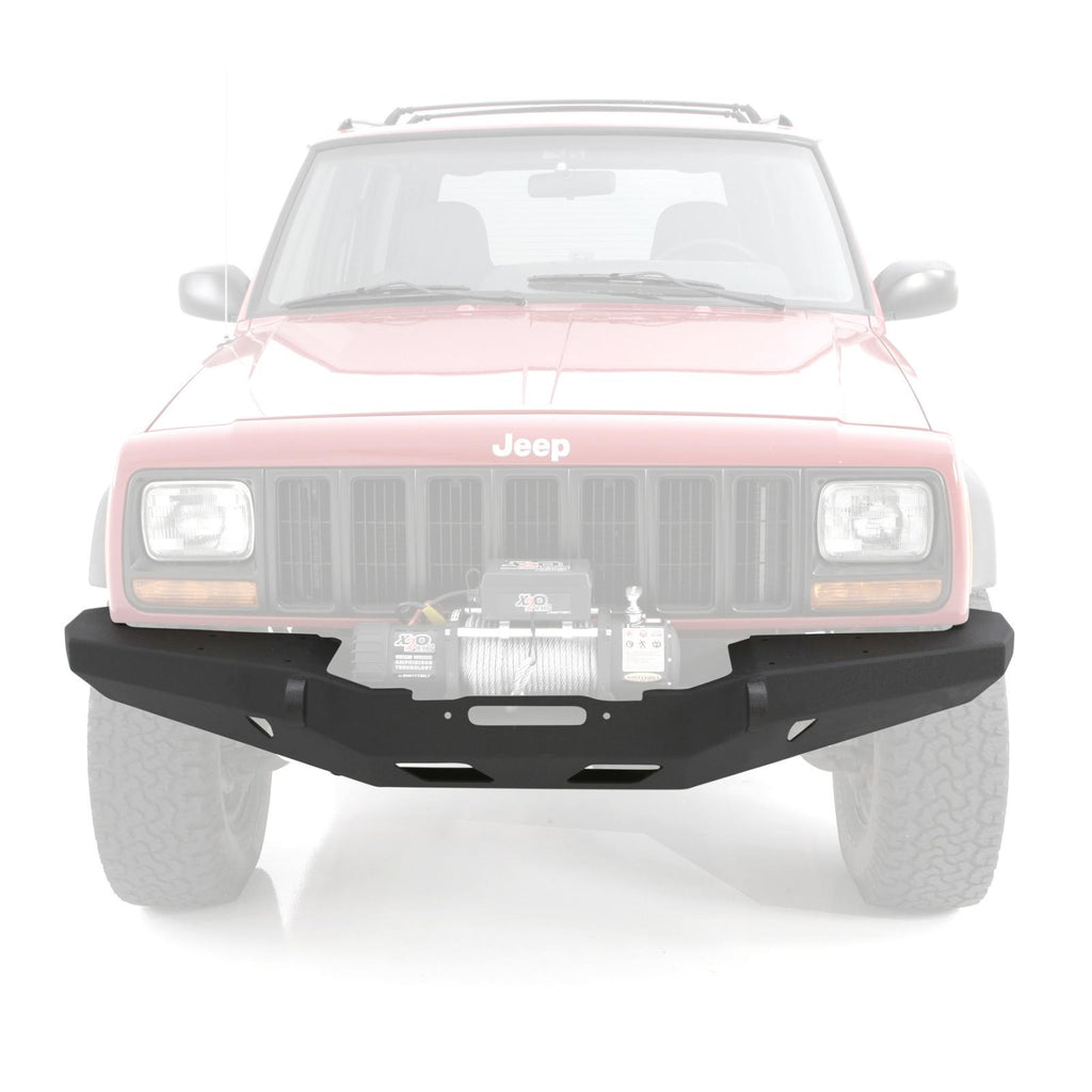 XRC Front Bumper 84-01 Cherokee XJ Black Textured Smittybilt