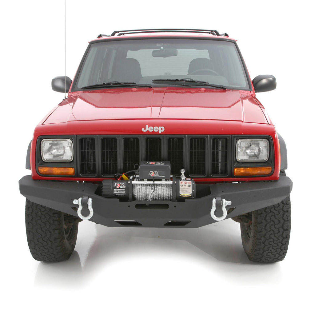 XRC Front Bumper 84-01 Cherokee XJ Black Textured Smittybilt