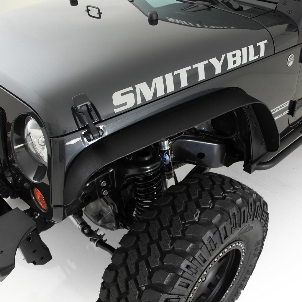 XRC Fender Flares 07-18 Wrangler JK Set Of 4 Black Textured 2DR/4DR Smittybilt