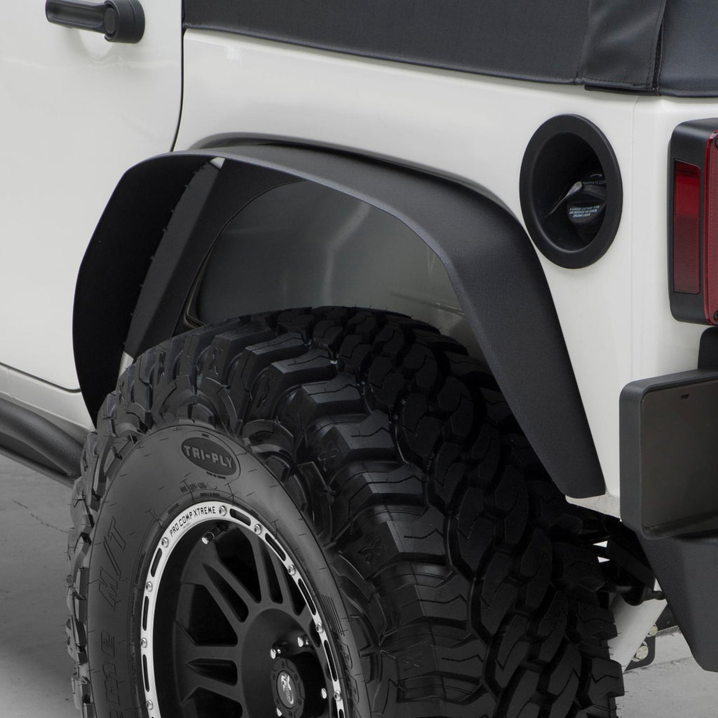 XRC Fender Flares 07-18 Wrangler JK Set Of 4 Black Textured 2DR/4DR Smittybilt