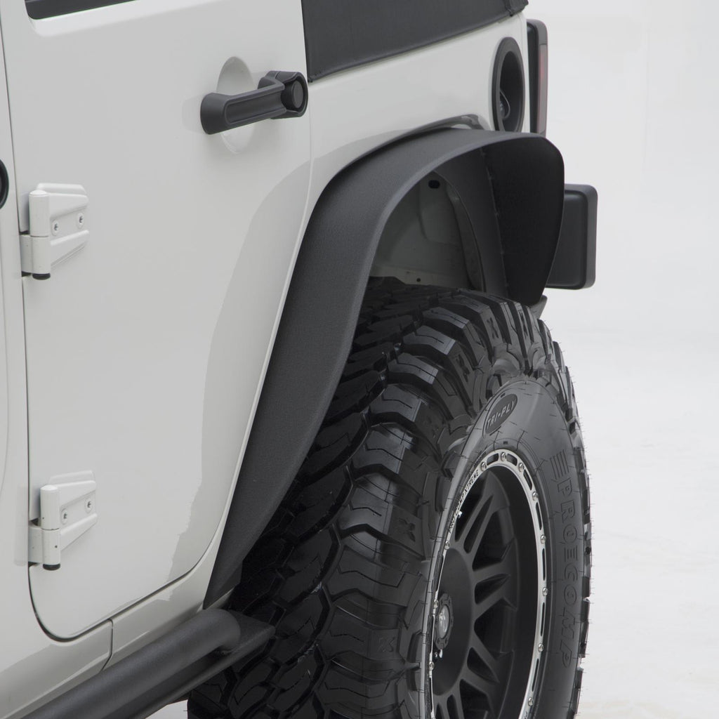 XRC Fender Flares 07-18 Wrangler JK Set Of 4 Black Textured 2DR/4DR Smittybilt