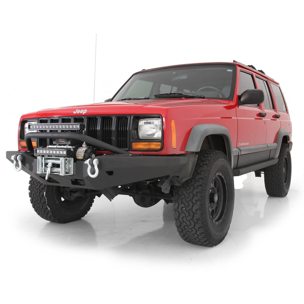 XRC Rock Sliders 84-01 Cherokee XJ 2/4DR Black Textured Smittybilt