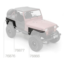 Load image into Gallery viewer, XRC Front Tube Fenders 76-86 CJ7 Black Powder Coat Smittybilt