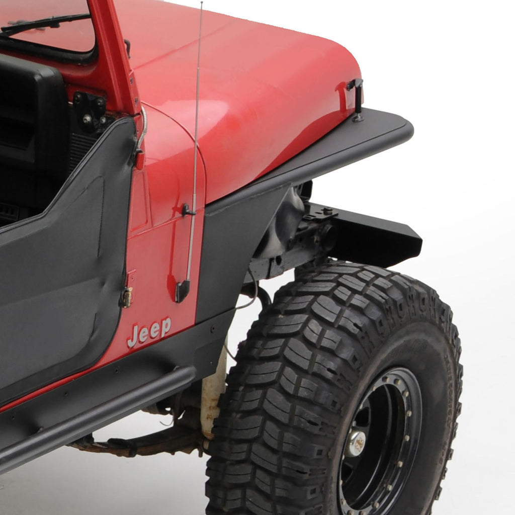 XRC Front Tube Fenders 76-86 CJ7 Black Powder Coat Smittybilt