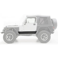 Load image into Gallery viewer, XRC Rock Sliders W/Step 97-06 TJ Wrangler Black Textured Smittybilt