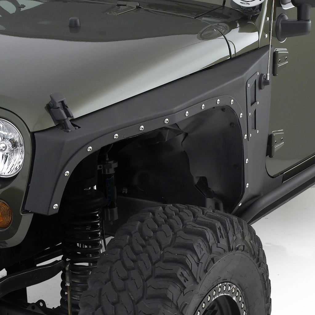 XRC Front Fenders 07-18 Wrangler JK Black Textured Smittybilt