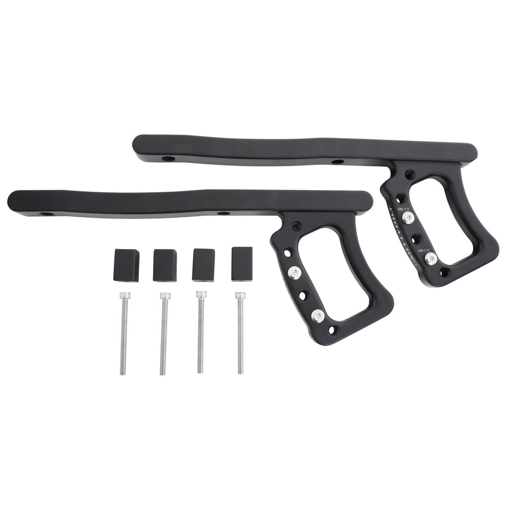 Jeep JK Grab Handles Rear Aluminum 2007-2018 Jeep Wrangler 2DR/4DR Pair Black Smittybilt