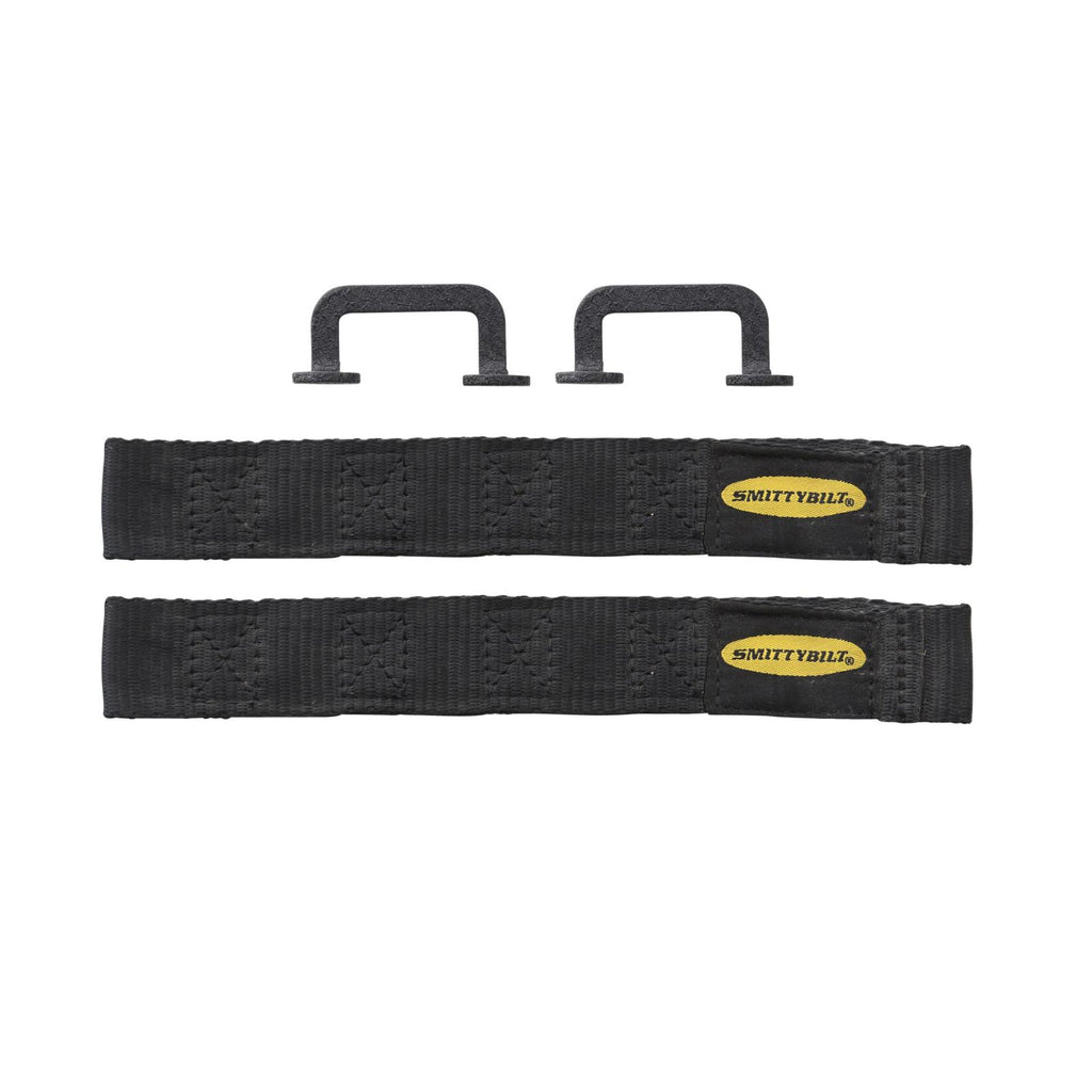 Door Strap Adjustable Pair Black Smittybilt