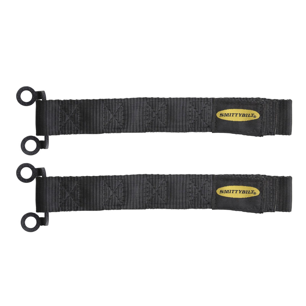 Door Strap Adjustable Pair Black Smittybilt