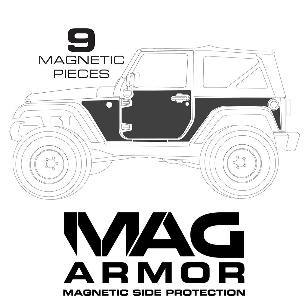 MAG Armor Skins 07-18 Wrangler JK 2 DR Set of 9 Smittybilt