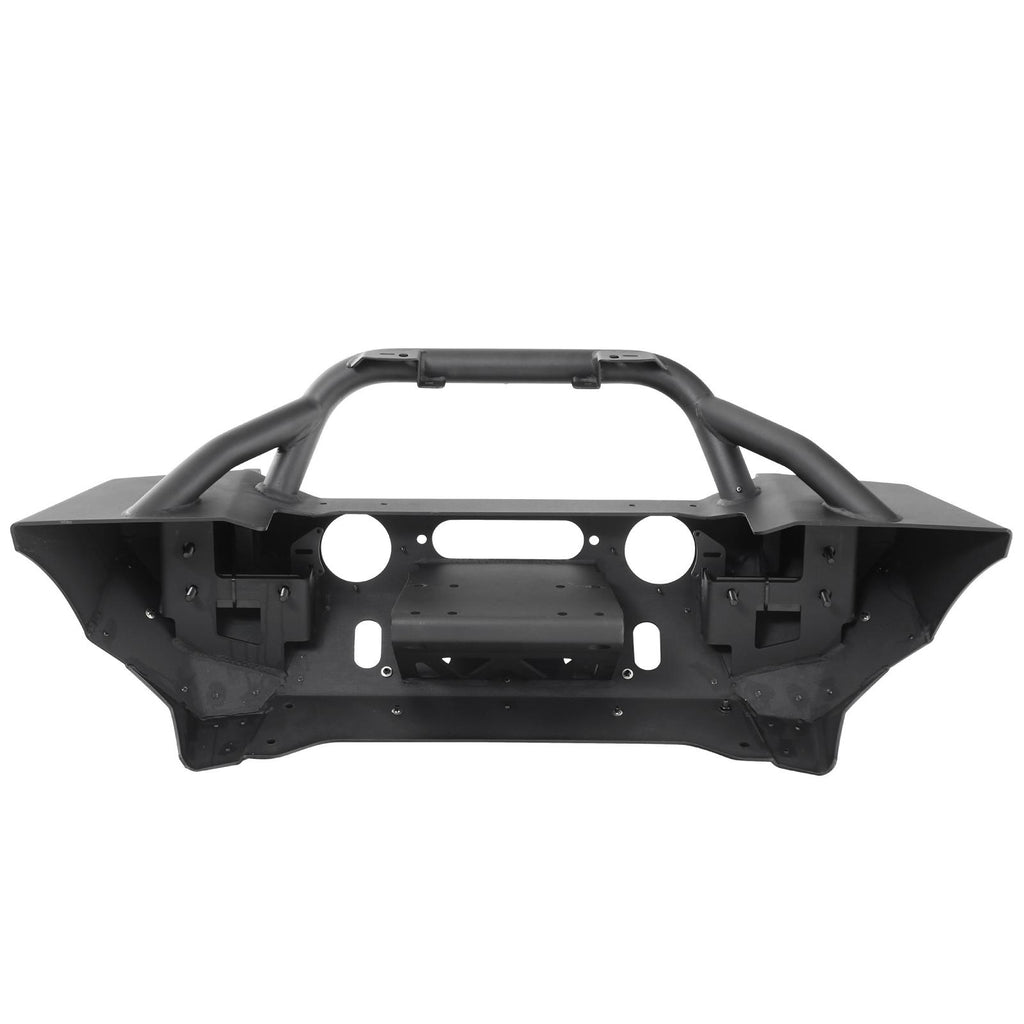 XRC Front Jeep JL Bumper w/ Stinger Winch Plate D-Rings 18-Present Jeep JL Wrangler Black Powdercoat Smittybilt