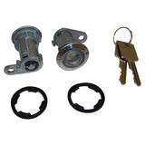 2 Door Lock Cylinders w/ 2 Keys for Misc. 1981-1990 Jeep Vehicles - Crown Automotive Jeep Replacement 8122874K2