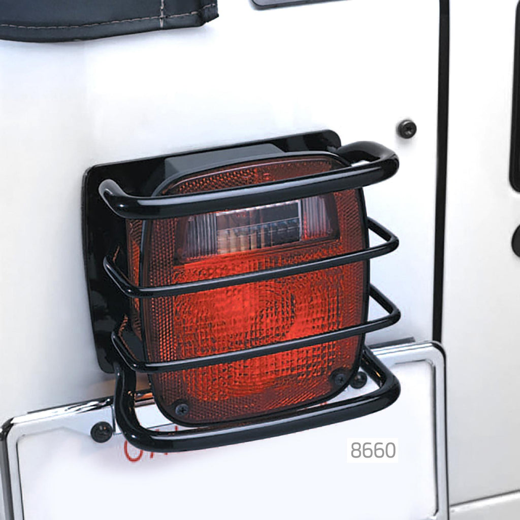 Euro Tail Light Guards 76-06 Wrangler CJ/YJ/TJ/LJ Stainless Steel Smittybilt