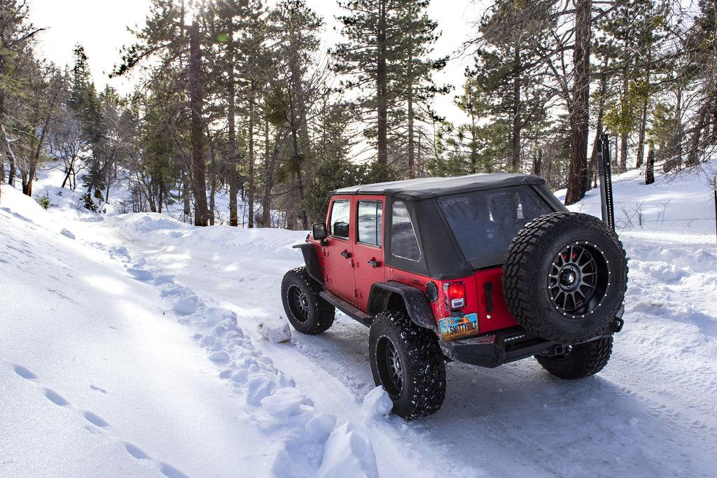 Jeep JKU Protec Bowless Top w/Tinted Windows No Door Uppers 2007-2018 Wrangler JK Unlimited 4-DR Black Smittybilt