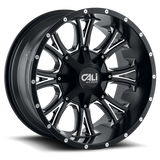 Cast Aluminum Wheels Americana 9101 SB 20x9 Milled Spokes Satin Black 5 On 127/5 On139.7 Bolt Pattern 0 Offset Cali Offroad Wheels - Cali Offroad 9101-2952M