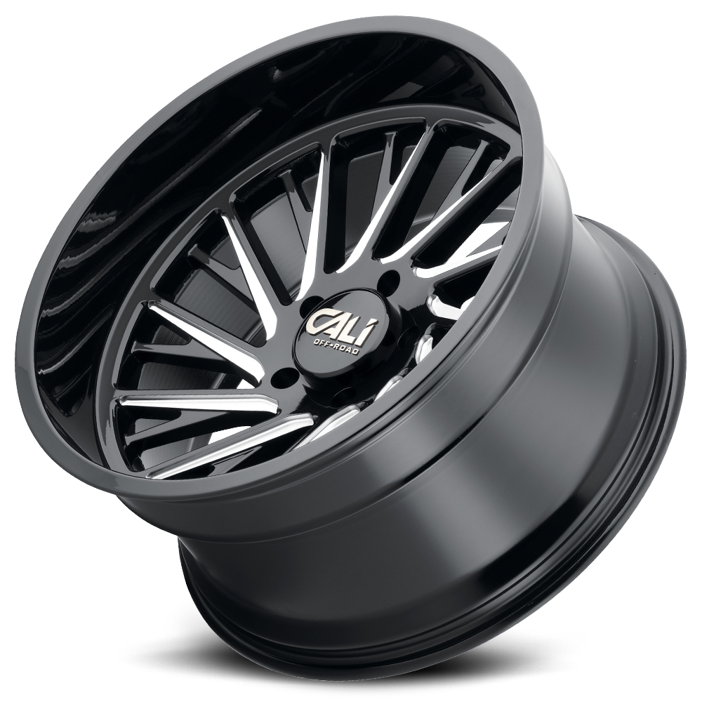 Cast Aluminum Wheels Purge 9114 GB 20x10 Milled Gloss Black 5 On 127 Bolt Pattern -25 Offset Cali Offroad Wheels