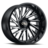 Cast Aluminum Wheels Purge 9114 GB 20x12 Milled Gloss Black 8 On 170 Bolt Pattern -51 Offset Cali Offroad Wheels - Cali Offroad 9114-2270BM