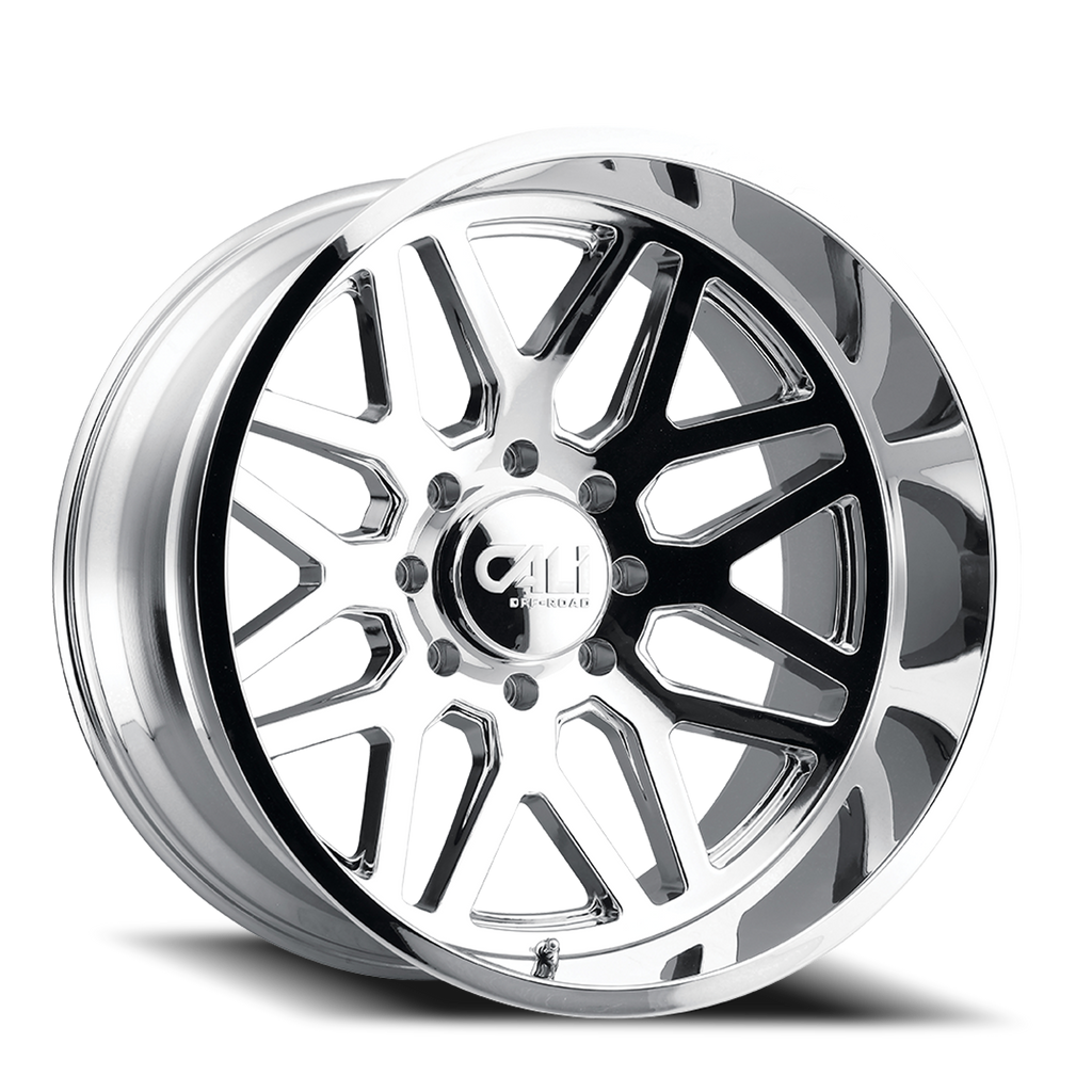 Cast Aluminum Wheels Invader 9115 CH 24x14 Chrome 8 On 165.1 Bolt Pattern -76 Offset Cali Offroad Wheels