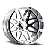 Cast Aluminum Wheels Invader 9115 CH 24x14 Chrome 8 On 165.1 Bolt Pattern -76 Offset Cali Offroad Wheels - Cali Offroad 9115-24481C