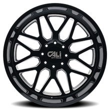 Load image into Gallery viewer, Cast Aluminum Wheels Invader 9115 GB-M 28x12 Milled Gloss Black 6 On 135 Bolt Pattern -44 Offset Cali Offroad Wheels